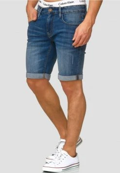 INDICODE JEANS CUBA CADEN - Short En Jean - Medium Indigo