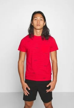 INDICODE JEANS ECKLEY - T-shirt Imprimé - Goji Berry