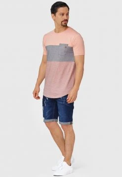 INDICODE JEANS PORTER - T-shirt Imprimé - Coral Cloud -INDICODE Boutique dfc25ddfda9f4aed80123635c415f025