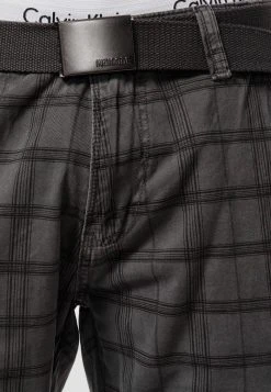 INDICODE JEANS MONROE - Short - Raven Check -INDICODE Boutique dfecc8a8ee80422a9d2e418afd82066e