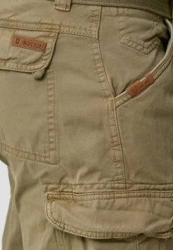 INDICODE JEANS MIT GÜRTEL NICOLAS - Short - Greige -INDICODE Boutique e0730c1942bb41269f2b364380e1ea33