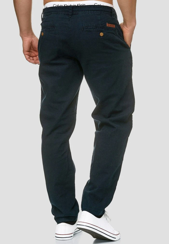 INDICODE JEANS BOULWARE - Pantalon Classique - Navy 3 INDICODE JEANS BOULWARE - Pantalon Classique - Navy â Image 3