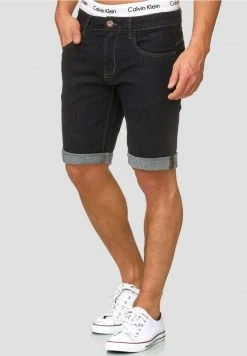 INDICODE JEANS CUBA CADEN - Short En Jean - Dark-blue Denim