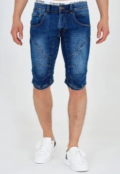 INDICODE JEANS LEON - Short En Jean - Medium Indigo