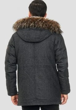 INDICODE JEANS BAYNES - Veste D'hiver - Salt/pepper -INDICODE Boutique e26910b3953d4b48a09f0dc9e826f16a