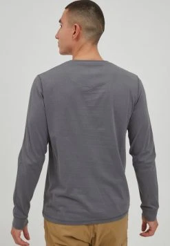 INDICODE JEANS IDARMANDO - T-shirt à Manches Longues - Pewter -INDICODE Boutique e2cd13e0ea6a454b99a87658e247c99b