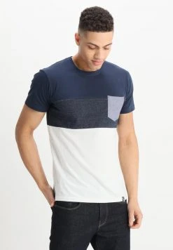 INDICODE JEANS CLEMENS - T-shirt Imprimé - Offwhite