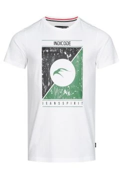 INDICODE JEANS LEONARDO - T-shirt Imprimé - Offwhite
