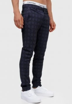 INDICODE JEANS Chino - Navy Check 13 INDICODE JEANS Chino - Navy Check -INDICODE Boutique e9134cb36a604dd3861b7043d4fa7efe