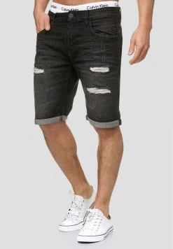 INDICODE JEANS CUBA CADEN - Short En Jean - Black