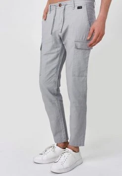 INDICODE JEANS CAGLE - Pantalon Cargo - Lt Grey -INDICODE Boutique ea498a3ced5346a4b431c0b15100d645