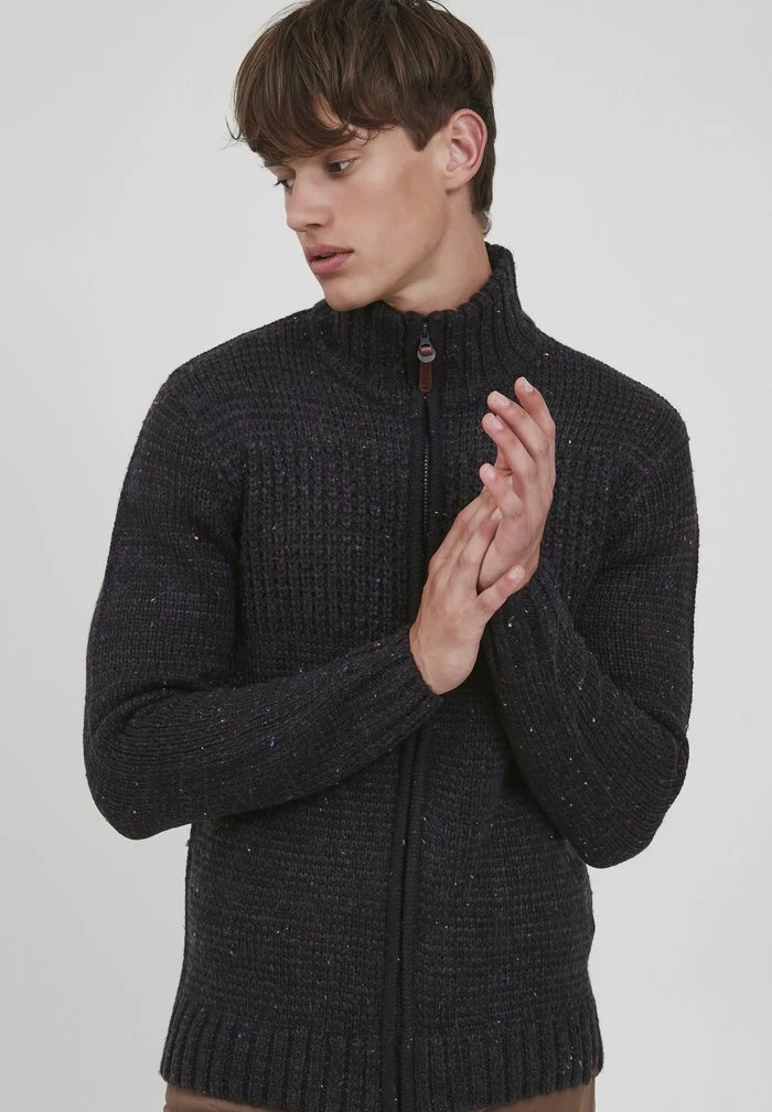 INDICODE JEANS IDBERGEN - Gilet - Charcoal Mix 1 INDICODE JEANS IDBERGEN - Gilet - Charcoal Mix