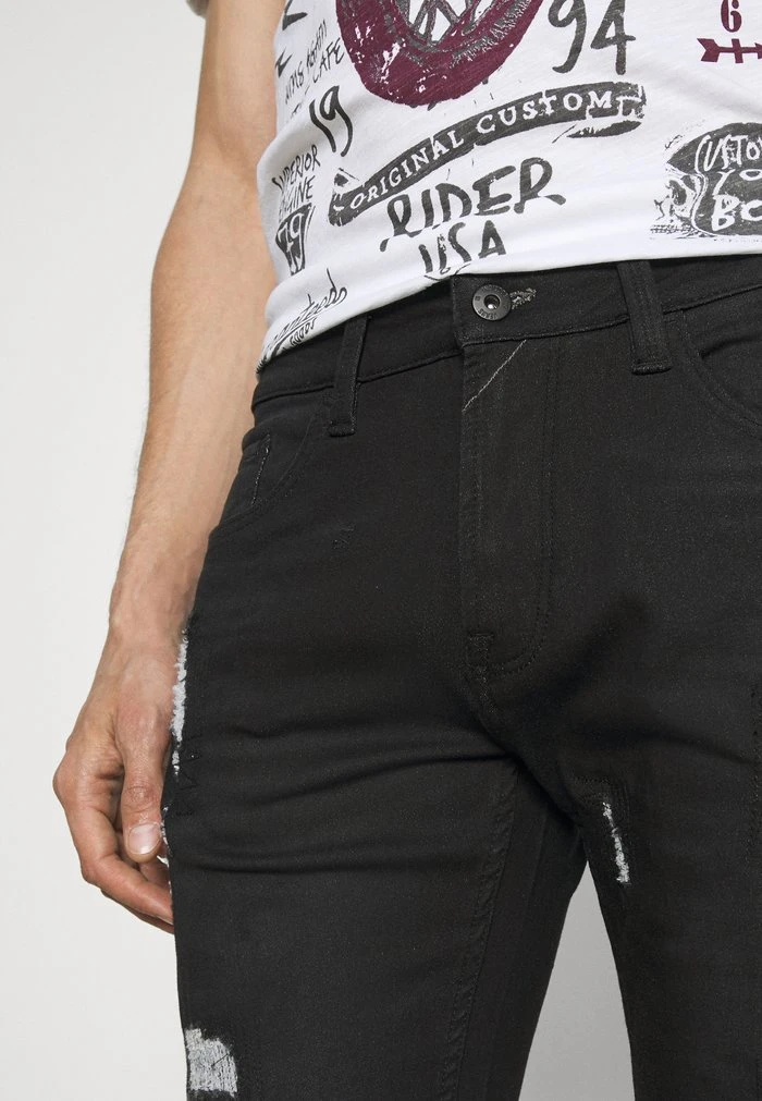 INDICODE JEANS COMMERCIAL KEN HOLES - Short En Jean - Black 7 INDICODE JEANS COMMERCIAL KEN HOLES - Short En Jean - Black â Image 7