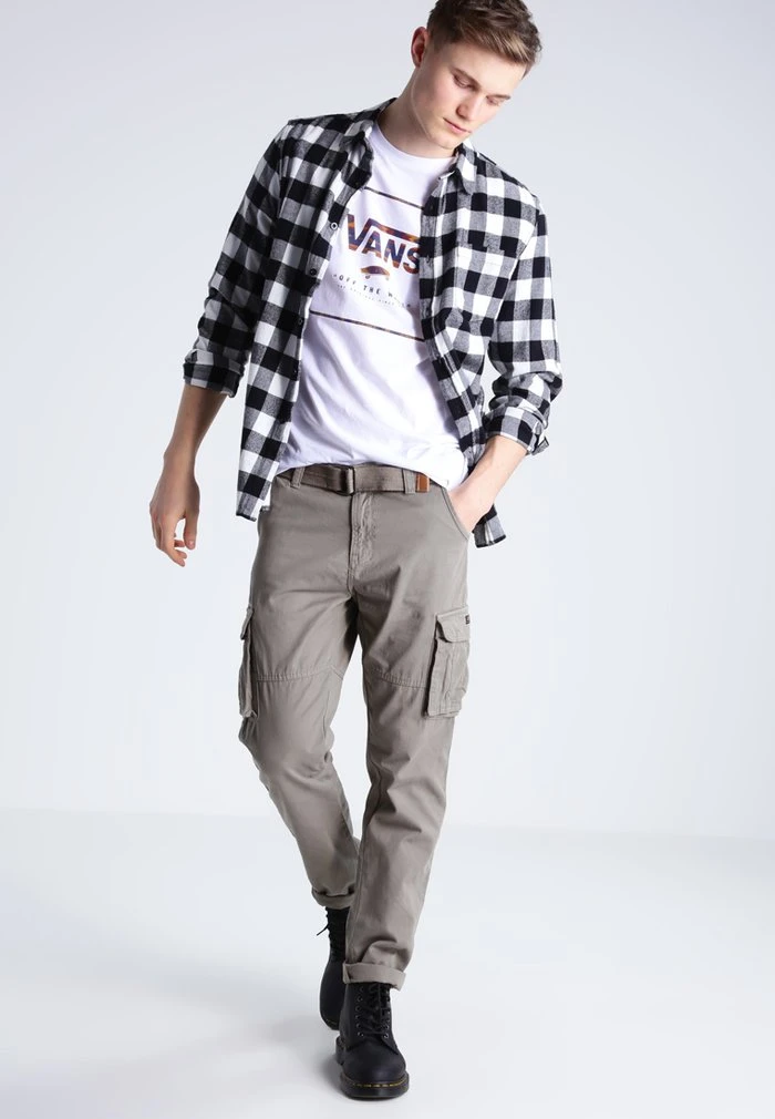 INDICODE JEANS WILLIAM - Pantalon Cargo - Greige 2 INDICODE JEANS WILLIAM - Pantalon Cargo - Greige – Image 2