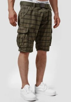 INDICODE JEANS MONROE - Short - Army Check -INDICODE Boutique f13fd478ada94c5db9d2740cd8562492