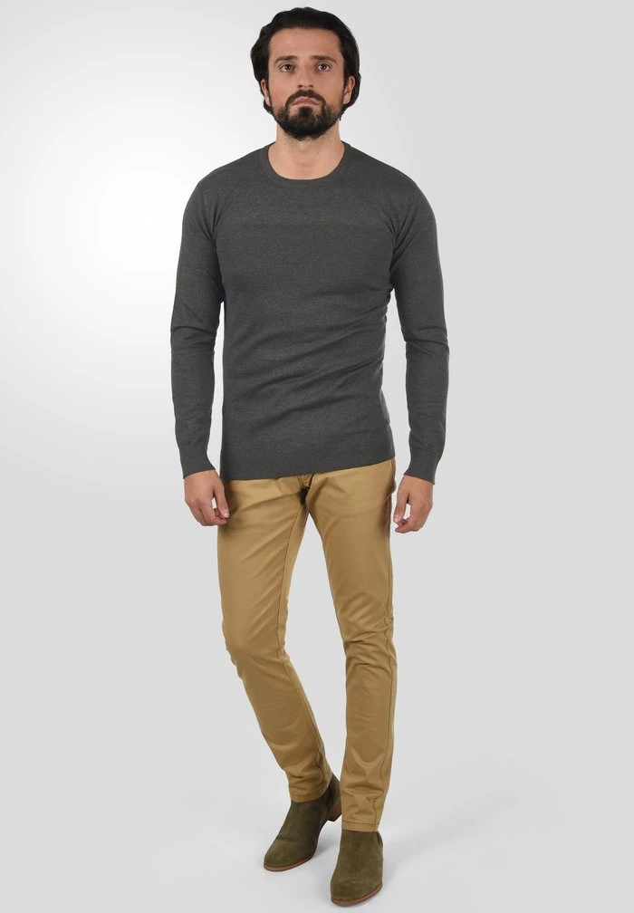 INDICODE JEANS IDERNESTO - Pullover - Charcoal Mix 2 INDICODE JEANS IDERNESTO - Pullover - Charcoal Mix – Image 2