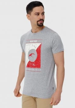 INDICODE JEANS T-shirt Imprimé - Grey Mix -INDICODE Boutique f4d444dae3fa4ae093e9e086fe03c715