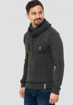INDICODE JEANS KESHAWN - Pullover - Anthrazit -INDICODE Boutique f57109beb89646f49f9a3992142505c7