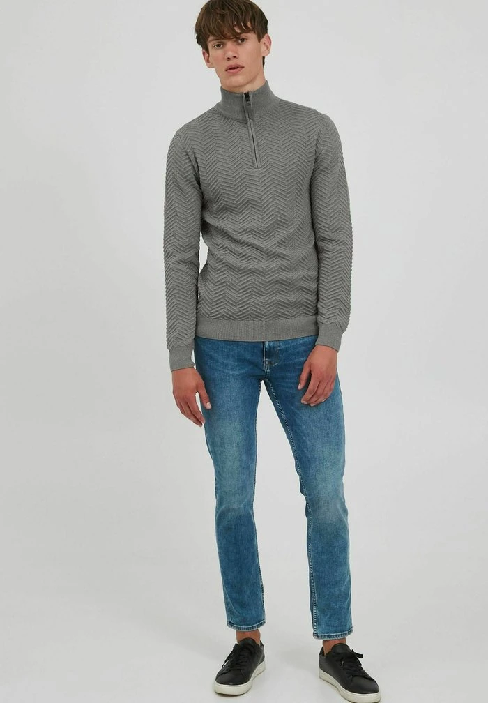 INDICODE JEANS IDBANJAMON - Pullover - Grey Mix 2 INDICODE JEANS IDBANJAMON - Pullover - Grey Mix â Image 2
