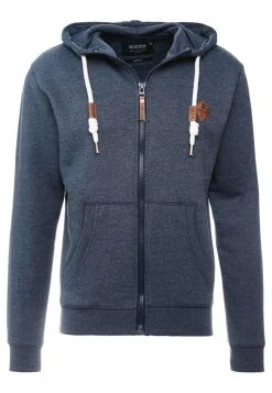 INDICODE JEANS QUINBY - Sweat à Capuche Zippé - Navy Mix -INDICODE Boutique f780af72ac6841968f6b42dcf7cff147