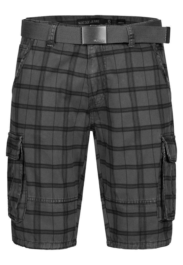 INDICODE JEANS BLIXT - Short - Raven Check 5 INDICODE JEANS BLIXT - Short - Raven Check â Image 5