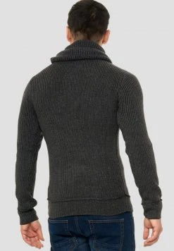 INDICODE JEANS KESHAWN - Pullover - Anthrazit -INDICODE Boutique f9df9ff41f1f4927954dea2802b5fd6a