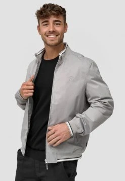 INDICODE JEANS EDI - Blouson Bomber - Lt Grey -INDICODE Boutique f9fe7fb242da42c895d5a7daa1b86bbd