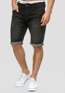 INDICODE JEANS CUBA - Short En Jean - Black