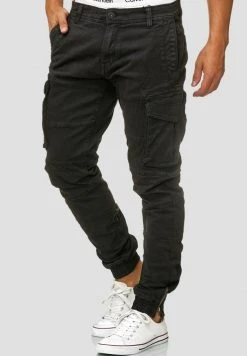 INDICODE JEANS ALEX - Pantalon Cargo - Black