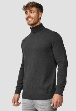 INDICODE JEANS GATES - Pullover - Charcoal Mix -INDICODE Boutique fc69575e3d8c470081c22b228e07855c