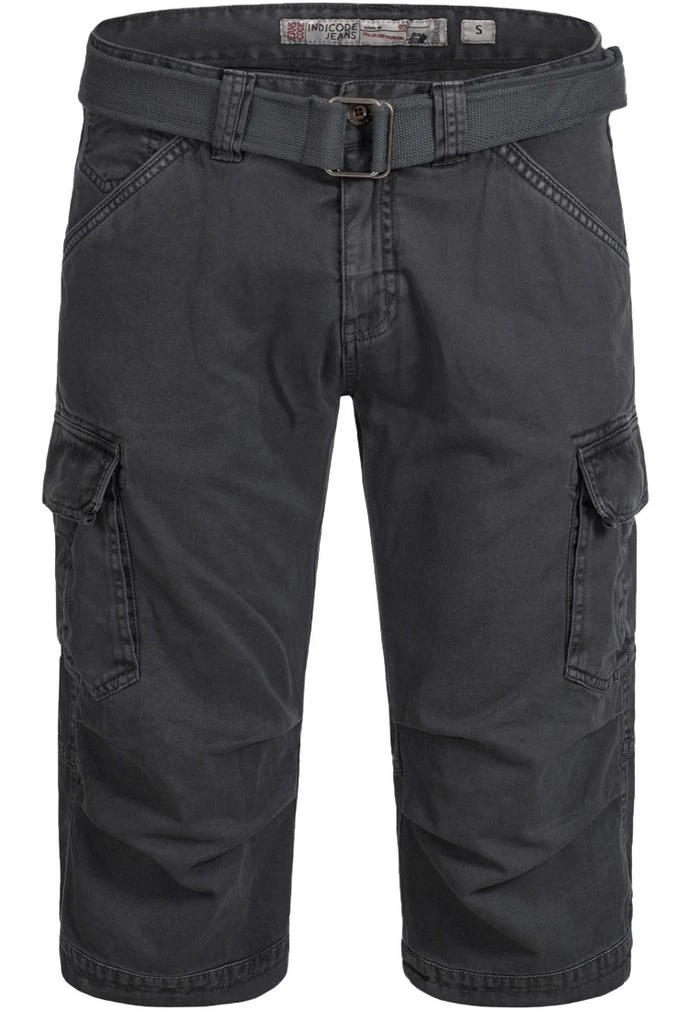 INDICODE JEANS MIT GÜRTEL NICOLAS - Short - Dark Grey 4 INDICODE JEANS MIT GÜRTEL NICOLAS - Short - Dark Grey – Image 4