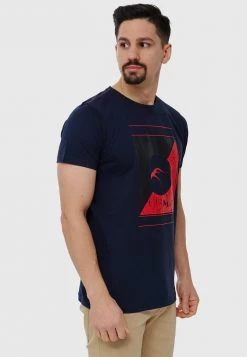 INDICODE JEANS T-shirt Imprimé - Navy -INDICODE Boutique ff626e8ea50c402b99ba821dc19c3ec1